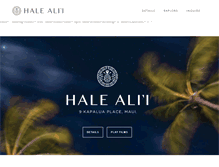 Tablet Screenshot of halealii.com